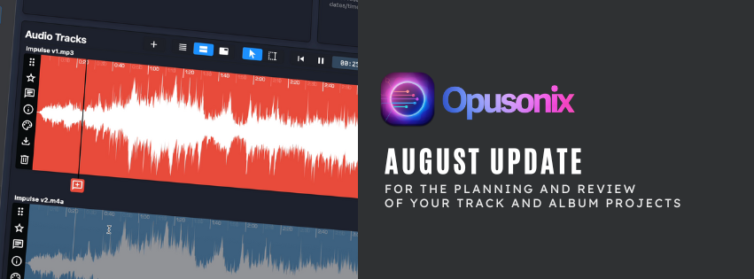 Opusonix August update banner