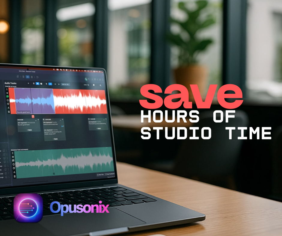 Opusonix Banner - It Takes Minutes to Setup, and Saves Hours of Studio Time