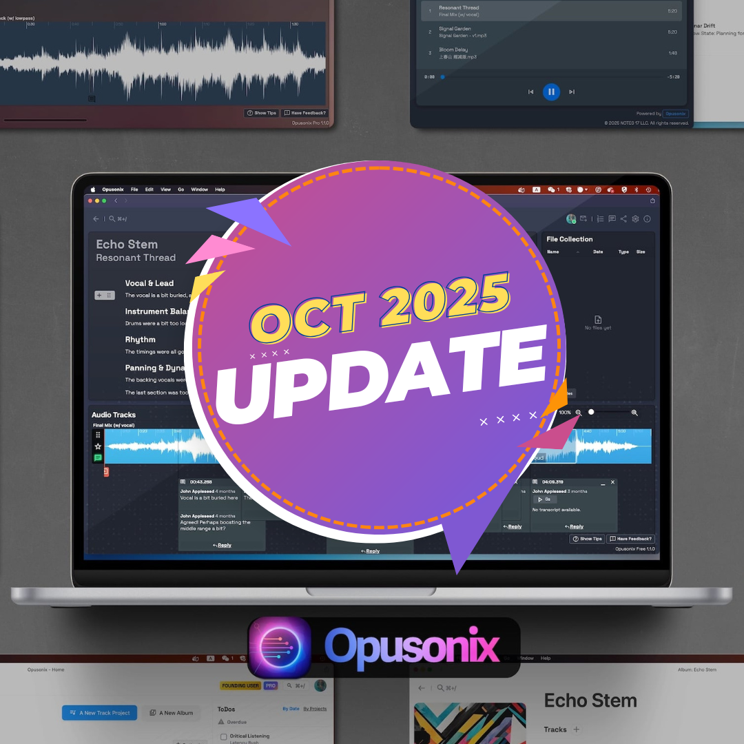 Opusonix October 2025 Update