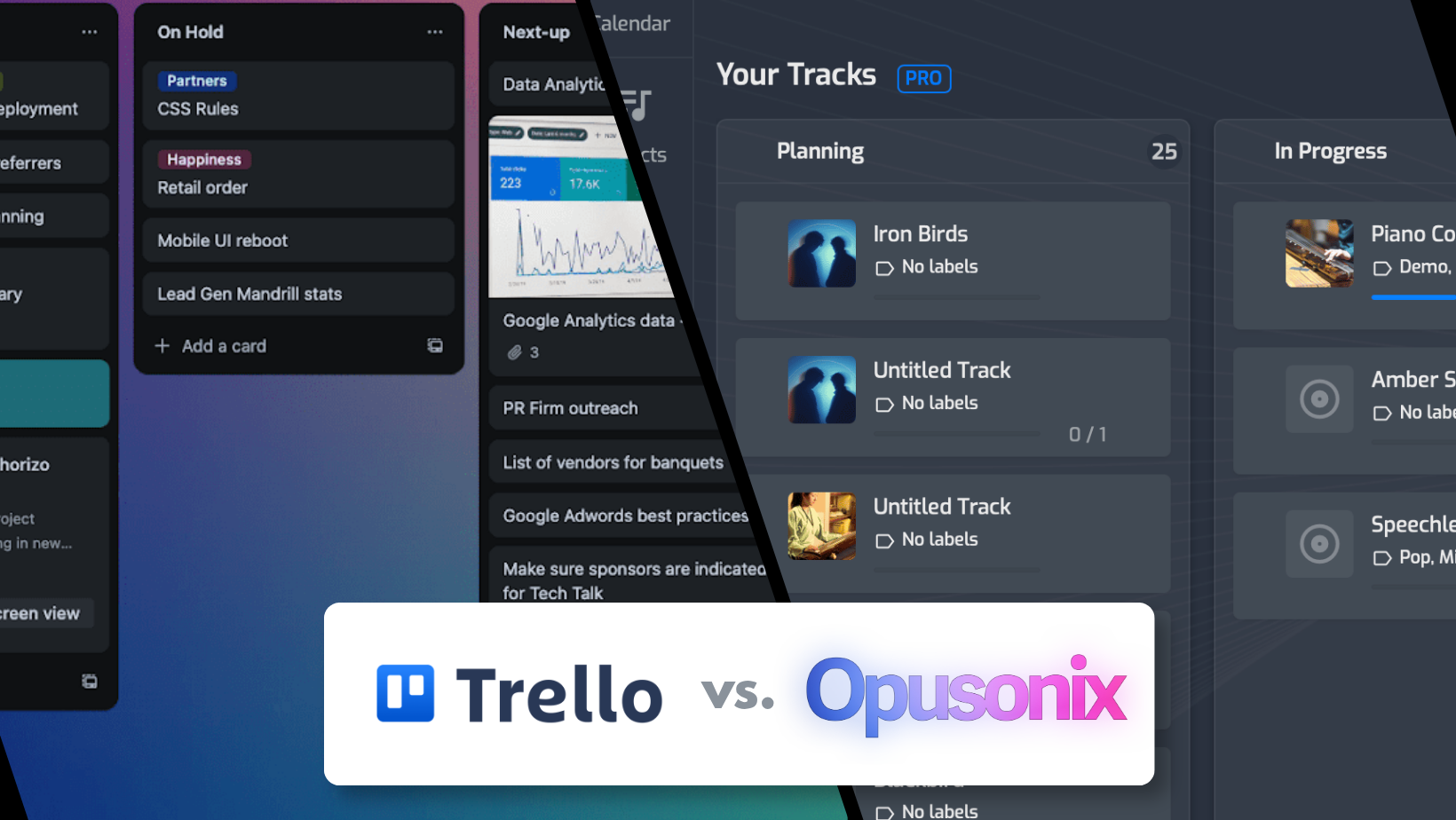 Trello vs. Opusonix Banner Trello vs. Opusonix Banner