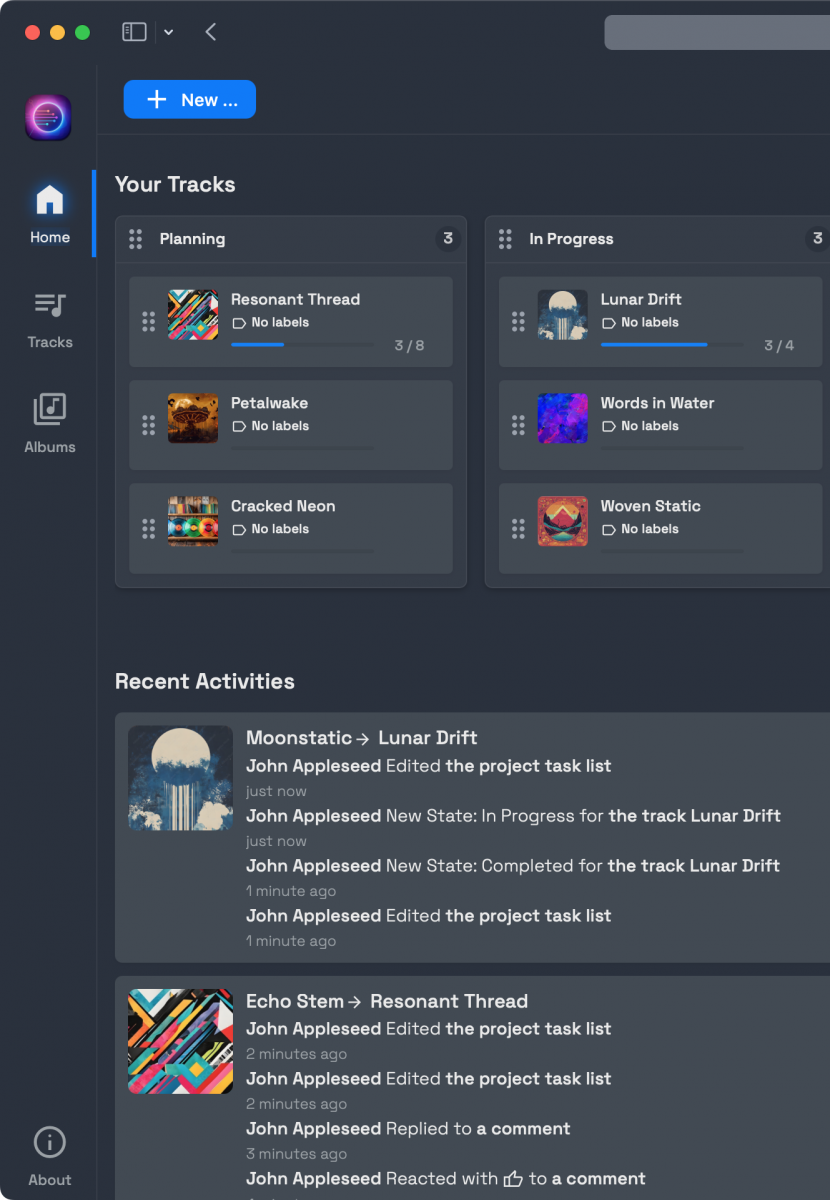 Move projects through your pipelines.